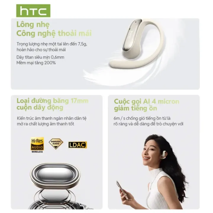 HTC NE52 AI Tai nghe dịch thuật thông minh tai nghe Bluetooth 6.0, dịch thuật thời gian thực 134 ngôn ngữ, tai nghe Bluetooth HiFi, tai nghe không dây AI, tai nghe chống ồn, thời lượng pin dài | BigBuy360 - bigbuy360.vn HTC NE52 AI Tai nghe dịch thuật thông minh tai nghe Bluetooth 6.0, dịch thuật thời gian thực 134 ngôn ngữ, tai nghe Bluetooth HiFi, tai nghe không dây AI, tai nghe chống ồn, thời lượng pin dài | BigBuy360 - bigbuy360.vn