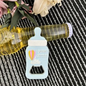 【Local shipment】 Baby Greeting Party Cute Gift Bottle shaped Bottle Opener Birthday Gift for Guests Baby Birthday Party Gift Souvenir