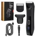 2 In 1 Electric Body Hair Trimmer Full Body Waterproof Haircut Shaving Razor For Men And Women Private Pubic Hair Leg Hair Sciss. 