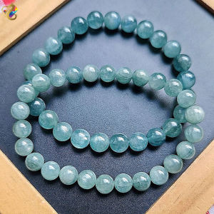 Collection Grade Cat Eyes Icy Green Emerald Kyanite Bracelet