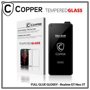 Realme GT Neo 3T - COPPER Tempered Glass Full Glue PREMIUM GLOSSY Anti Gores