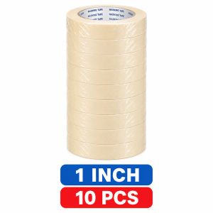10 Rolls Universal 15m Masking Tape For Family Painting Manual Office 3/2inch-2inch