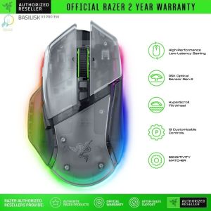 Chuột vi tính Razer Basilisk V3 Pro 35K Phantom White Edition_Mới hàng chính hãng