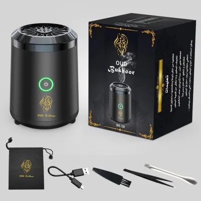 FORLEAF Electric Bakhoor Burner Bukhoor Incense Burner Car Portable Rechargeable USB Aroma Diffuser Agarwood Sandalwood
