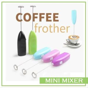 Mixer Mini Dalgona Elektrik - Pengaduk Kopi Pembuih Susu - Cappucino Maker - Pembuat Latte Art - Milk Frother Stainless Steel - 91 VARIASI