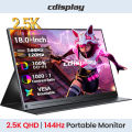 [MIGOUD] Cdisplay 18-inch Portable Monitor 2.5K UHD 144Hz Gaming Monitor 100% DCI-P3 Laptop External Screen for PS5 Switch Xbox PC Gamer ☆. 