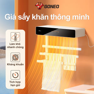 Giá treo khăn điện thông minh Gongniu sấy khô ngăn ẩm mốc cảm ứng 1 chạm diệt khuẩn 99% - Chính Hãng