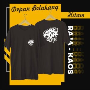KAOS EVOS TERBARU depan belakang pakaian pria tshirt dan kaos dalam