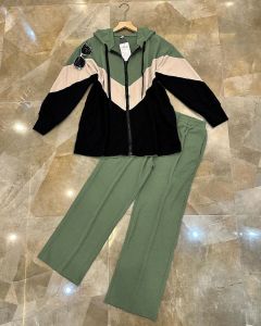 Pijar - Sora One Set Baju Celana Kulot Setelan Wanita Dewasa Bahan Caramell Knit Premium