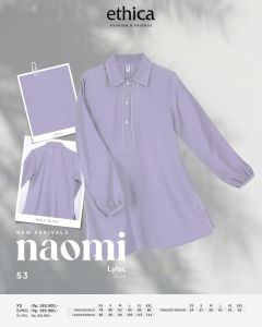 TERMURAH NAOMI 53 TUNIK POLOS CASUAL ETHICA TERBARU COCOK UNTUK KULIAH DAILY & HENGOUT