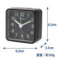 CASIO นาฬิกาปลุก Analog นาฬิกาสำหรับเดินทางสีดำ TQ-140S-1JF. 