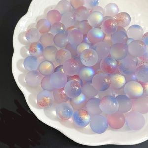 SIRENXI Kid Toys 10pcs Clear Pinball Machine Charms Colorful Glass Home Decoration Aquarium Toy Glass Marbles Balls Glass Beads Fish Tank Vase Decor