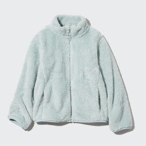 [Auth Uniqlo] Áo Khoác Lông Cừu 2 Mặt Khóa Kéo Trẻ Em - Tag Nhật