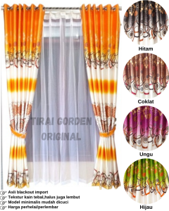 Gorden Blackout premium Tebal warna Tulip Hijau Lebar 12ring Terbaru 2025 Murah-Hordeng Import Premium super Tebal Desain Mewah dan murah Terlaris-Gorden Jendela Pintu Minimalis Luxury Blackout T240 Free Tali