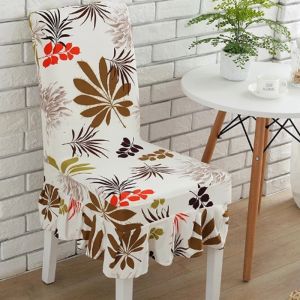 Modern Chair Covers For Wedding Restaurant Hotel Pastoral Printed Dining Chair Covers Home Decoration