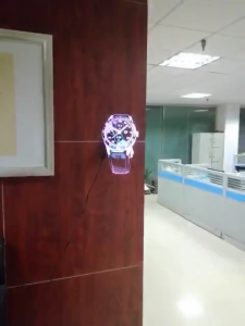 Phone 3D Hologram Projector Advertising Display LED Holo Graphic Fan for Naked Eye Fan-Light 3D Advertising Light Useful