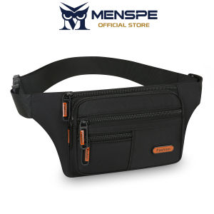 MENSPE Mens Waist Bag Fashion Waterproof Sports Chest Bag Travel Business Bags Large capacity Outdoor Casual Lightweight Cross Body Bag