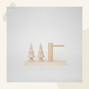 Display Cincin Kayu / Tempat Pajangan Cincin / Rak Aksesoris Produk Perhiasan Pameran / Pine Tree Shaped Ring Jewelry Holder / Wooden Ring - Earring Display