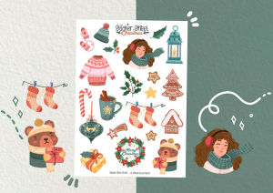 Sticker sheet Christmas - chuyên dán trang trí sổ nhật kí sổ tay | Bullet journal sticker