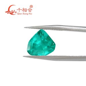 9.5x10mm Shield Shape AGL Certificate Synthetic Paraiba YAG Loose Stone Yttrium Aluminium Garnet With Inclusions DIY Accessories for Jewelry Making