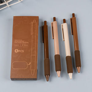 Gratis Semua - 6647 Alat Tulis Pulpen / Black Ink Gel Pen / Gel Pen With Finger Protection / Pulpen Gel Lucu / Stationery Office Supplies