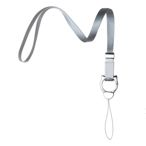 Flexible Nylon Braided Phone Lanyard Strap With Metal Lobster Clasp Fastener Attachment Suitable For Neck Or Wrist Use