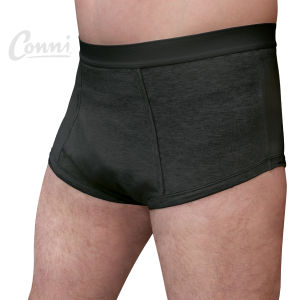 Conni Oscar Washable Incontinence Mens Brief - Black