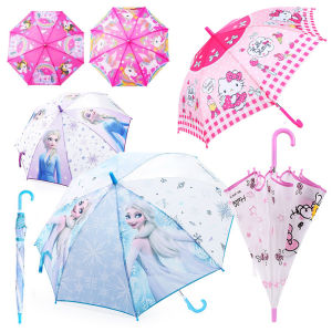 Long handle childrens umbrella with various cartoon patterns character childrens umbrella childrens umbrella with cover KERMODE