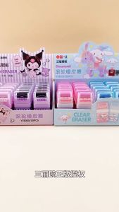 DD Sanrio Kuromi 2 Side Eraser Mechanical Eraser Cute Roller Eraser Rubber Pencil Eraser Pencil Pemadam Pencil Stationery 滚轮橡皮擦