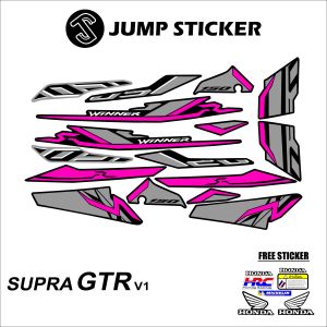 Stiker striping supra x gtr 150 - winner 150 grafis variasi 043