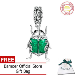 BAMOER 925 Sterling Silver Beetle elf sea turtle ladybug Charm for women bracelet Making Fashion Jewelry SCC2317