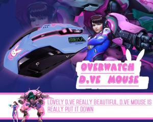Overwatch Buttons Gaming Breathing LED Backlit Gaming Mice DVA Reaper Wired USB Computer Mouse for PC Gamers Mac Overwatchamless