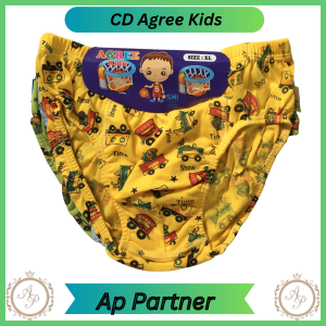 3 Pcs Celana Dalam Anak Laki Laki Agree Kids Jepit Motif Lucu Bahan Katun Nyaman | CD Anak Cowo Adem