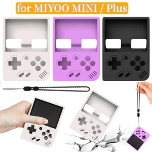 For MIYOO MINI Plus Silicone Case Anti-Scratch Non-Slip Cover with Lanyard Protective Gaming Skin Handheld Console Accessories