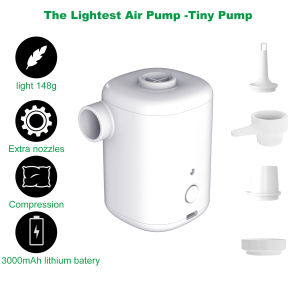 Máy Bơm Không Khí Cầm Tay Điện USB Type-C Với Máy Bơm Pin Sạc 1500MAh Nệm Giường Gia Đình Phao Hơi Hồ Bơi Vòng Bơi Túi Đựng Chân Không