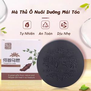 XÀ BÔNG GỘI ĐẦU HÀ THỦ Ô 100G | COMBO 2 BÁNH | XÀ PHÒNG THẢO DƯỢC SHAMPOO BAR THIÊN NHIÊN