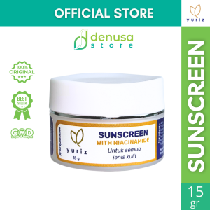Yuriz Sunscreen with Niacinamide | Sunblock SPF30 Skincare Melindungi Kulit dari Sinar UVA UVB