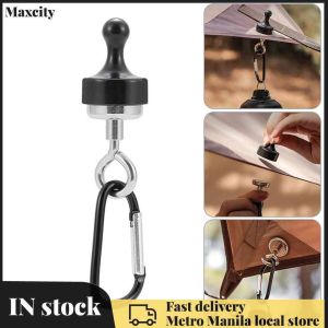 【Maxcity Fast delivery】Multifunction Camping Snap Clip Aluminum Alloy Magnet Hanging Buckle D Type Mini Portable EDC Climbing Tools Outdoor Survival Tools
