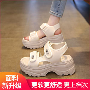 [Free Shipping] Thick-Soled Dad Sandals For Women Summer 2026 New Style Versatile Casual Sports Sandals With Velcro Straps Roman Beach Sandals
