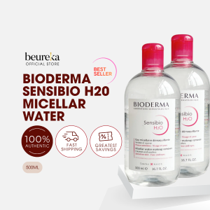 Bioderma Sensibio H2O Micellar Water Makeup Remover 500ml [Bundle of 2][Bundle of 3][Bulk Buy Deal] - Beureka [Beauty Skincare - Best Selling Make-up Remover/Cleansing Water]