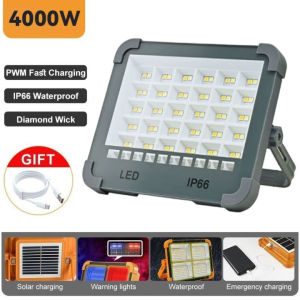 Solar LED 4000/6000W Camping Light Outdoor Waterproof Emergency Lights