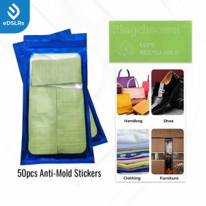 eDSLRs LDPE Anti Mold Mildew Anti Bacterial Moisture Absorber Ecochip Tape Strip Stickers | Prevent Mold Mildew Fugal fungus prevention | 防霉贴