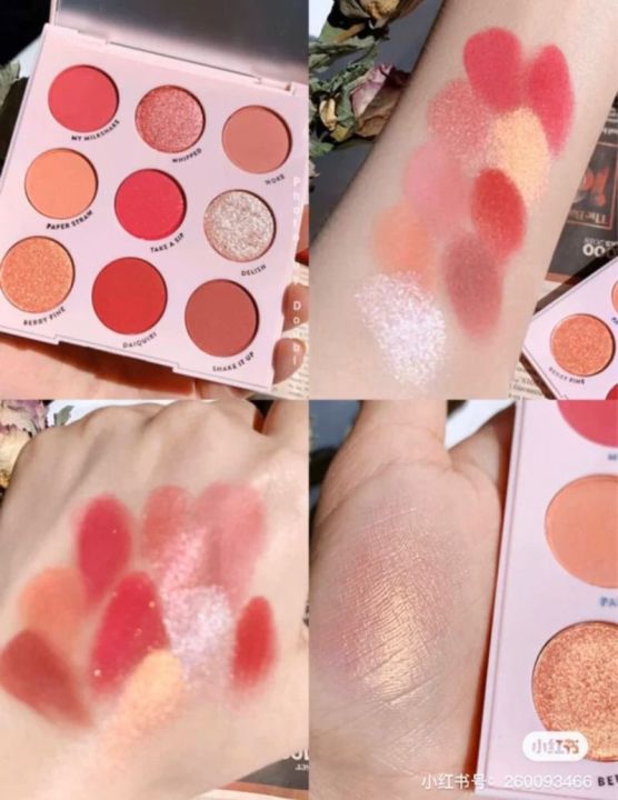 GUICAMI พาเล็ตต์อายแชโดว์ 9 ช่องในตลับ เม็ดสีแน่นติดทนนานตลอดทั้งวัน ...