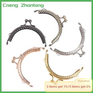 Cneng 8.5cm Round Metal Frame Purse Handle Clutch Bag Handbag Clasp Lock Bags Hardware