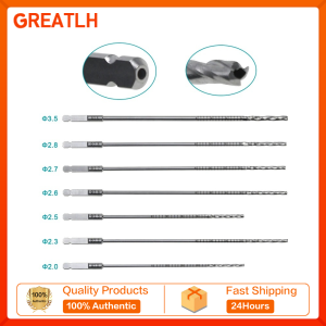 GREATLH AO Drill Bits Cannulated Drill Bits Hollow Drill Bits Orthopedic Instrument Stainless Steel