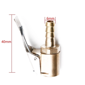 1Pc 6Mm 8Mm 12Mm Auto Air Pump Chuck Clip Truck Tyre Tire Inflator Valve Connector Car Open Brass
