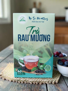 Hộp 40 gói trà rau mương Bảo Khang trà túi lọc rau mương trà thảo mộc cây rau mương đồ uống tốt sức khỏe