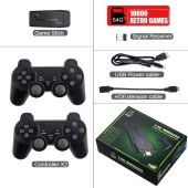 [64GB 20000 Games] M8 Pro Mini Game Console 4K Gamestick Classic Double Gamepads HDMI TV Game Stick
