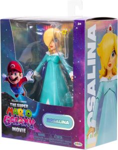 The Super Mario Galaxy Movie 5” Action Figures Series 1 – Rosalina Figure with Wand and Clear Stand Accessories - Premium Details 10 Points of Articulation
