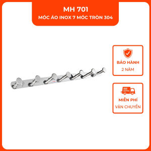 Móc áo inox 7 móc tròn 304 VINA MH701
